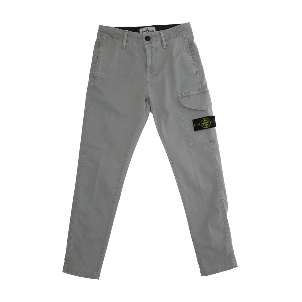 Stone Island Boys Gray Trousers, 8 Y, ' Stylish Grey Trousers