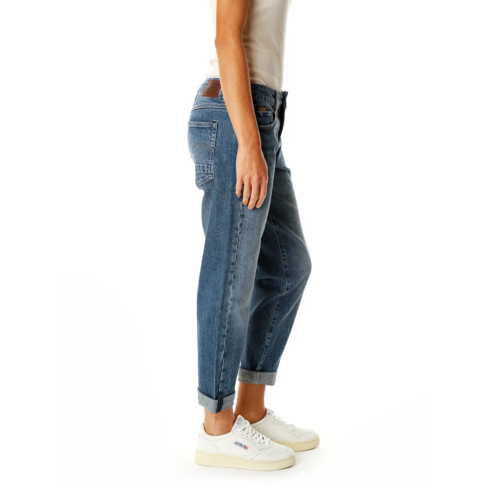 G-Star Mid Waist Boyfriend Fit Jeans Blue Dames