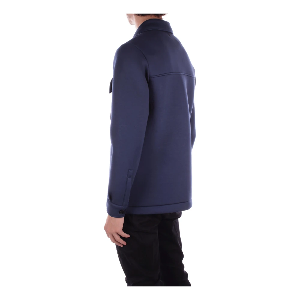 Dondup Logo Achterkant Knoopjas Blue Heren