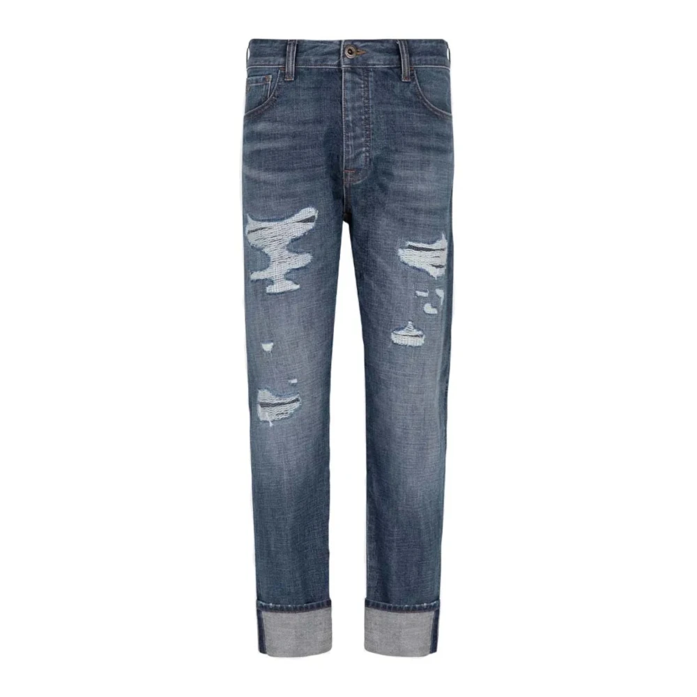 Emporio Armani Men's Blue Slim Fit Jeans, W30, Slim Fit Jeans