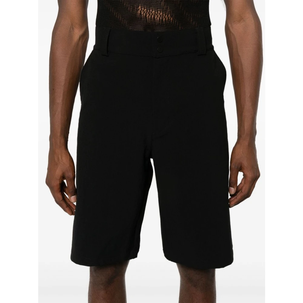 Gr10K Hoge Taille Elastische Opbergshorts Black Heren