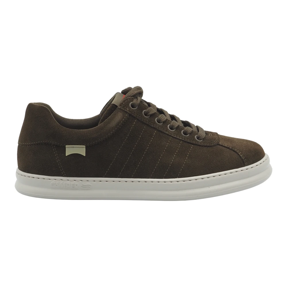 Camper Groene Suède Leren Sneakers Dames Schoenen Bruin