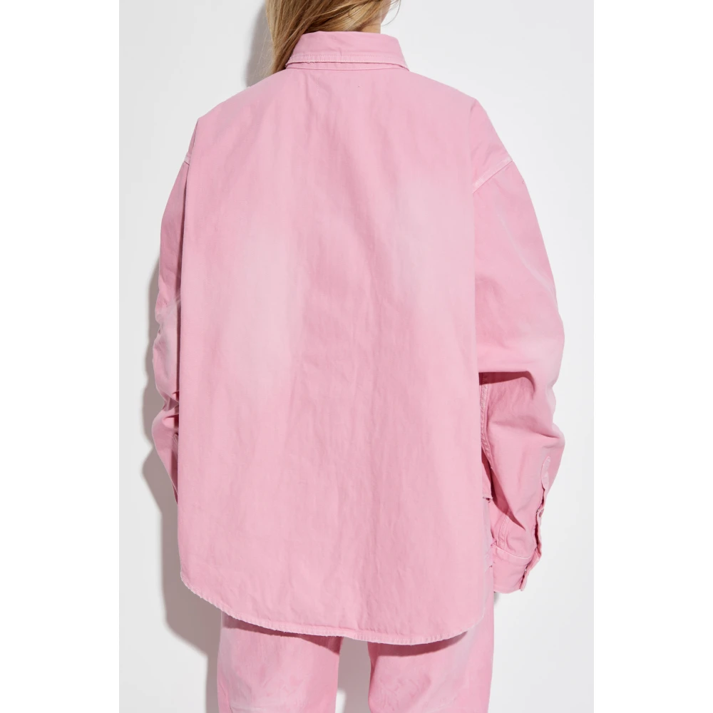 Balenciaga Shirt met logo Pink Dames