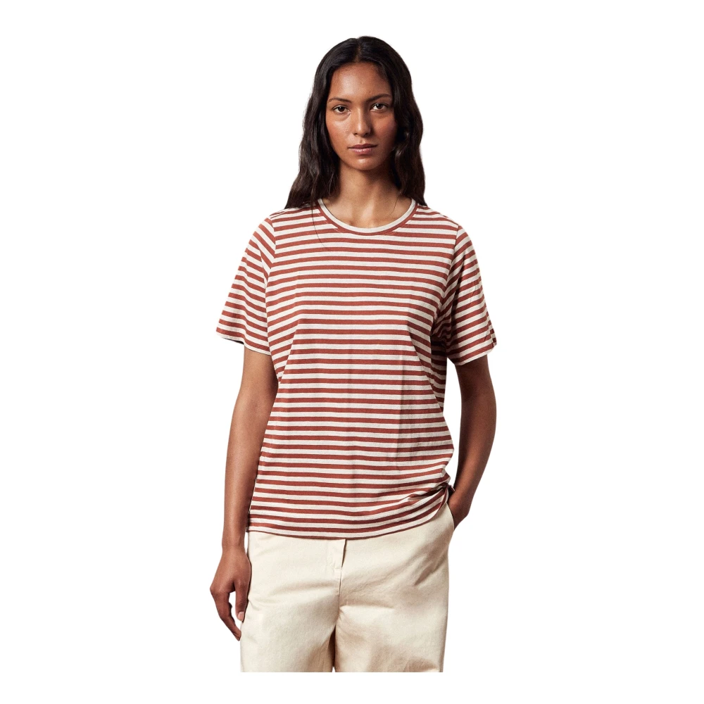Massimo Alba Oversize Fit T-Shirt Brown Dames