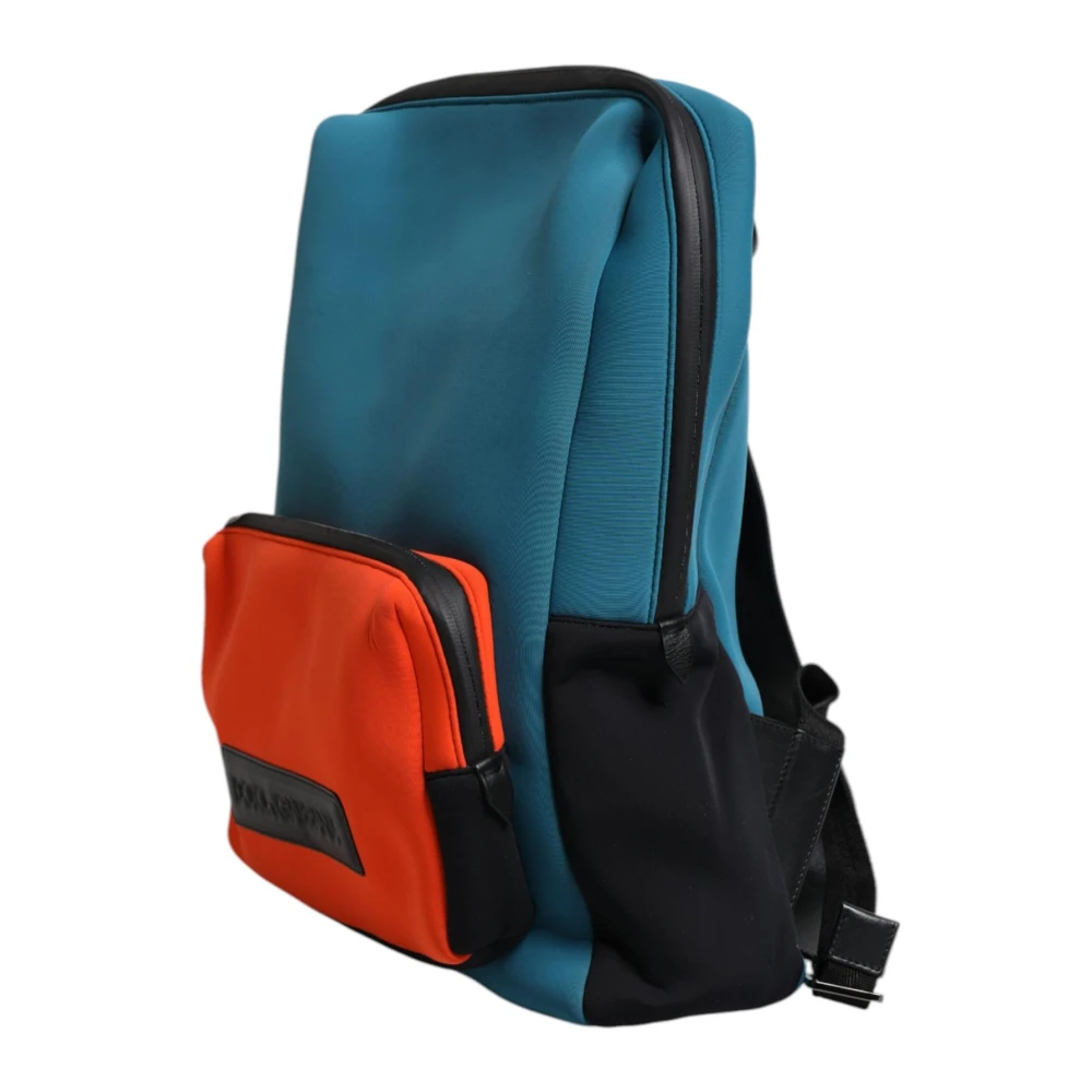 Dolce & Gabbana Logo Reis Schoolrugzak Blauw Oranje Multicolor Heren