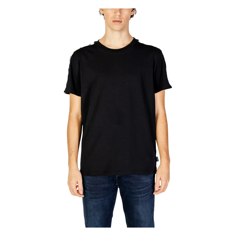 Moschino Katoenen Heren T-shirt en Polo Black Heren