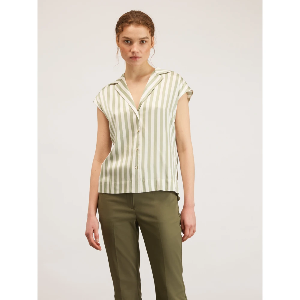 Motivi Gestreepte Kimono Blouse Multicolor Dames