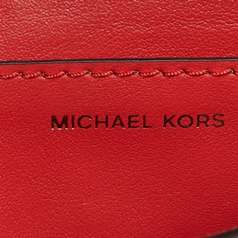 Michael Kors Pre-owned Leather crossbody-bags Red Dames