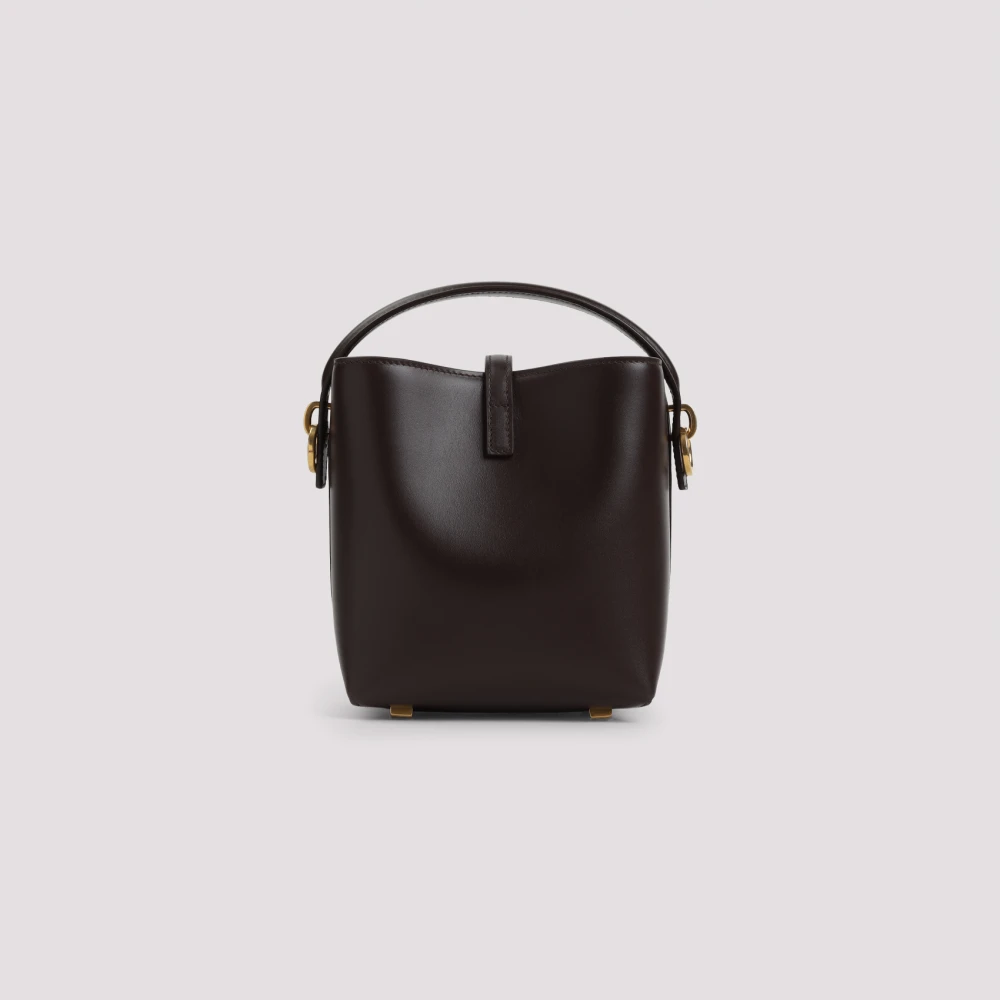 Saint Laurent Mini Schoudertas in Klassieke Stijl Brown Dames