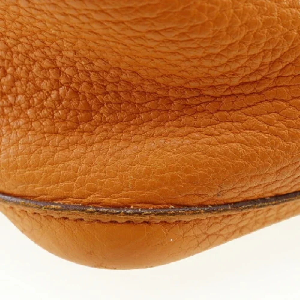 Hermès Vintage Pre-owned Leather handbags Orange Dames