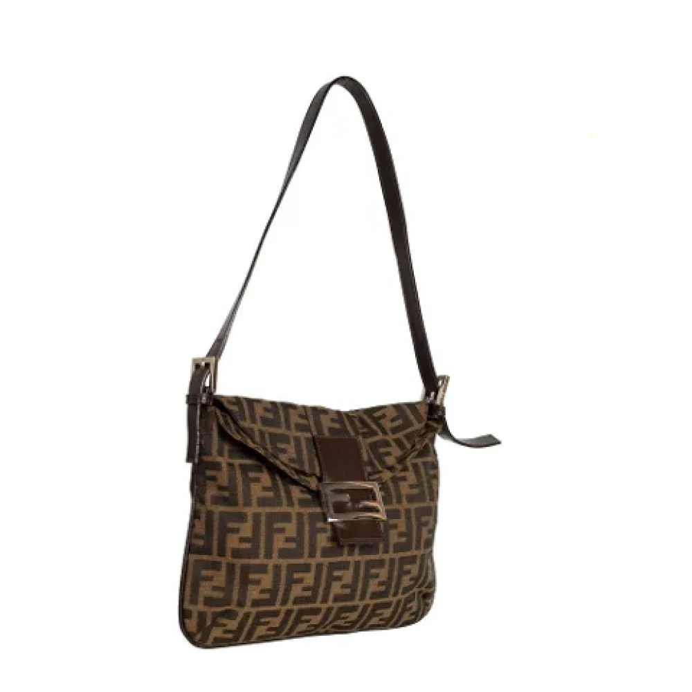 Fendi Vintage Pre-owned Canvas fendi-bags Brown Dames