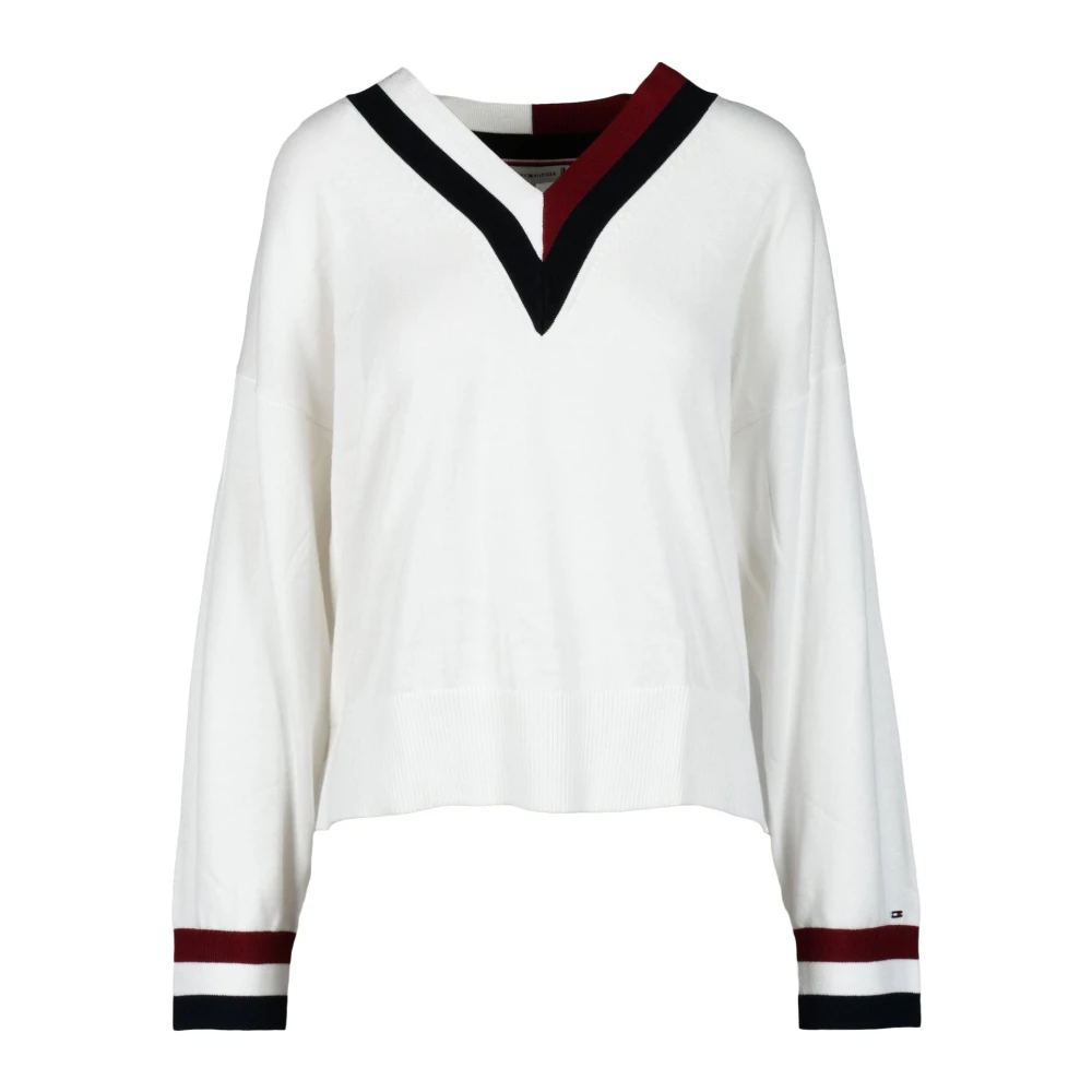 Knitwear > V-neck Knitwear - - Tommy Hilfiger - Modalova
