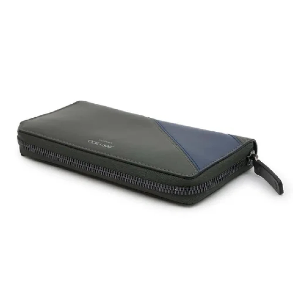 Jimmy Choo Pre-owned Leather wallets Green Heren