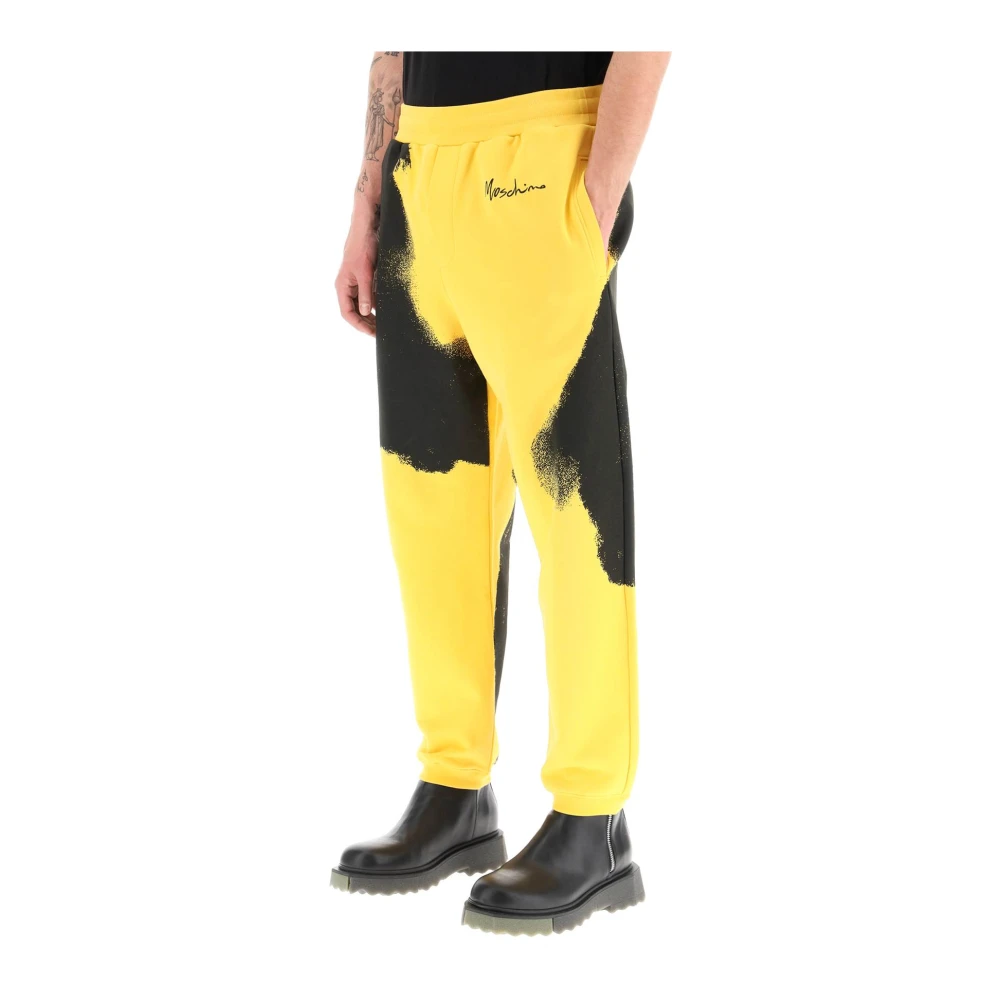 Moschino Sweatpants Yellow Heren