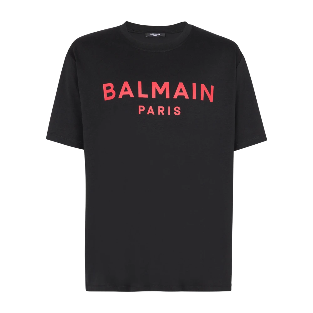 Balmain T-shirt met Parijs-print Black Heren