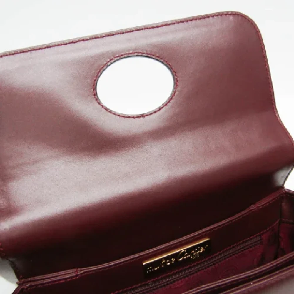Cartier Vintage Pre-owned Leather shoulder-bags Red Dames
