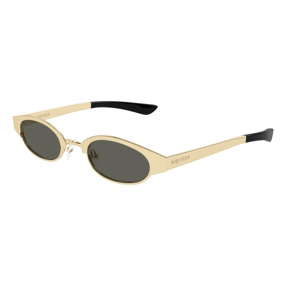 Alexander Mcqueen Unisex Gold/Grey Sunglasses Am0545s