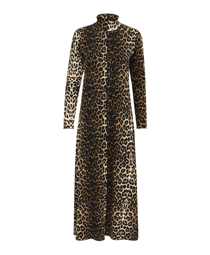 robe-imprime-leopard-avec-manches-longues