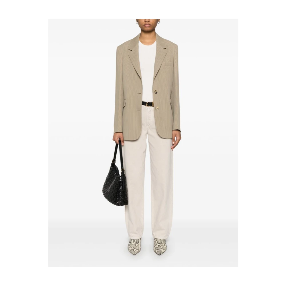 Agolde Beige Jeans voor Vrouwen Stijlvolle Snit Beige Dames