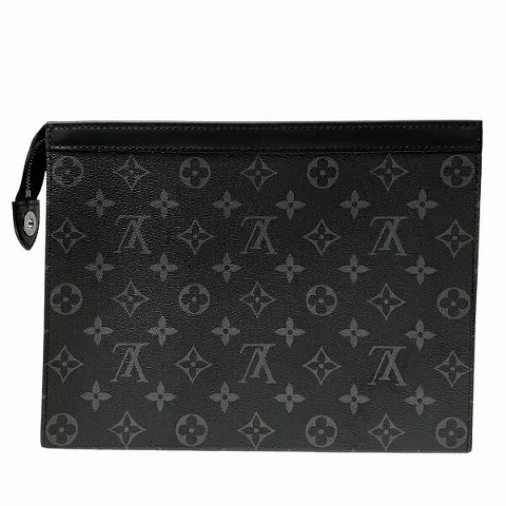Louis Vuitton Vintage Pre-owned Canvas clutches Black Heren