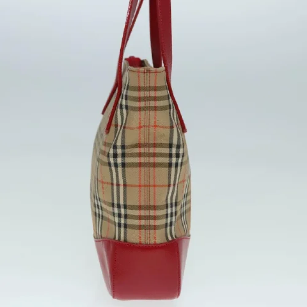 Burberry Vintage Pre-owned Canvas handbags Beige Dames