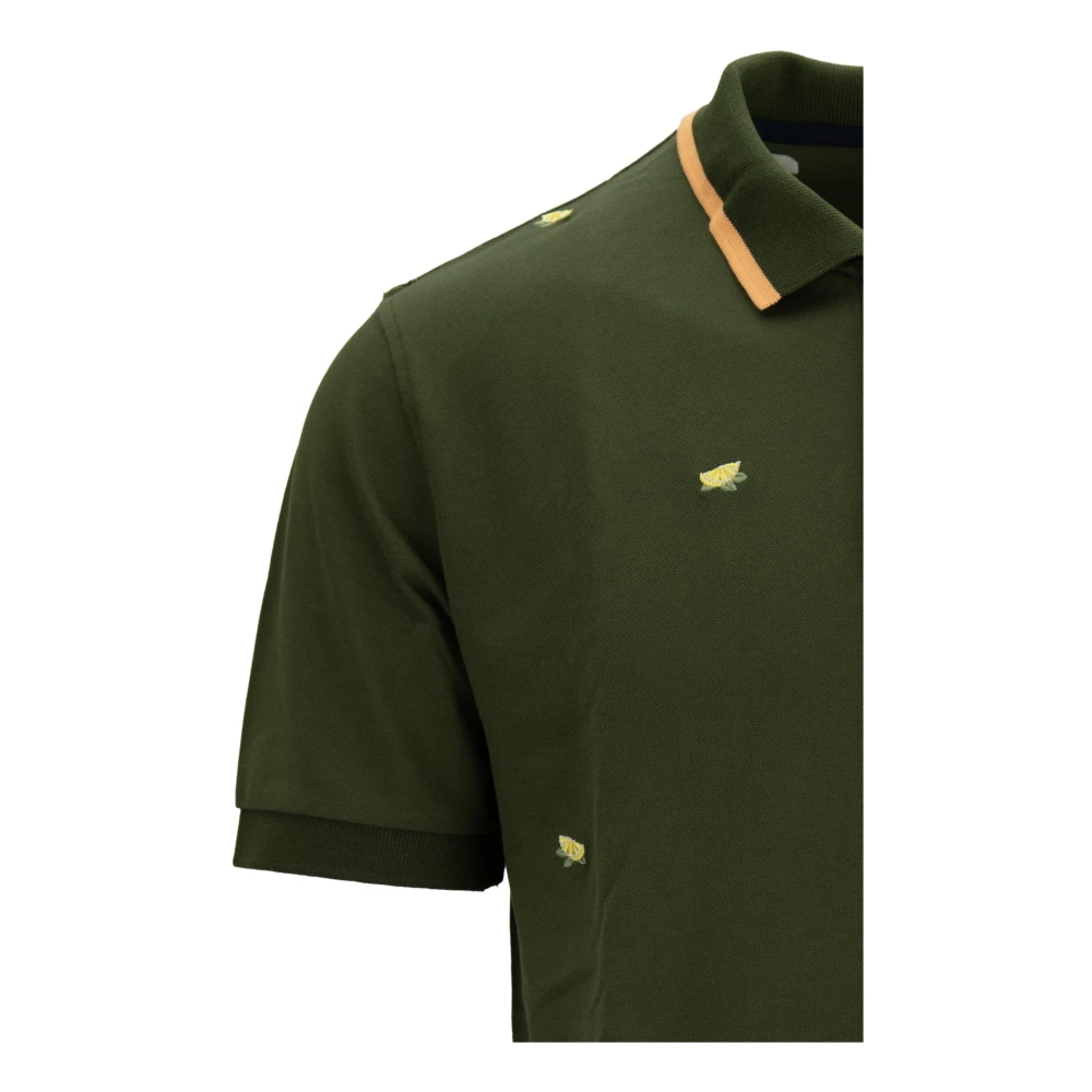 Sun68 Heren Polo met Citroen Details Green Heren