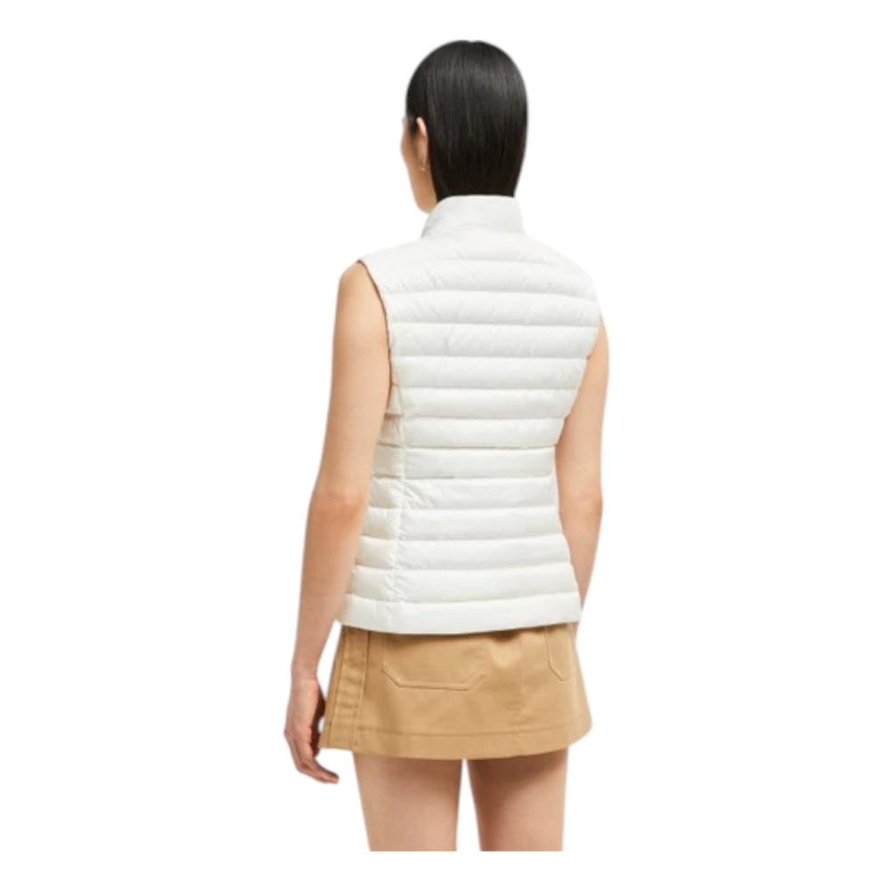 Moncler Lichtgewicht donsvest voor vrouwen White Dames