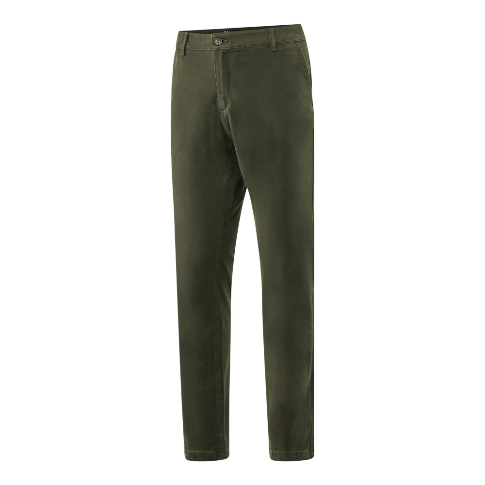 BomBoogie Spy Broek in Katoen Stretch Twill Black Heren