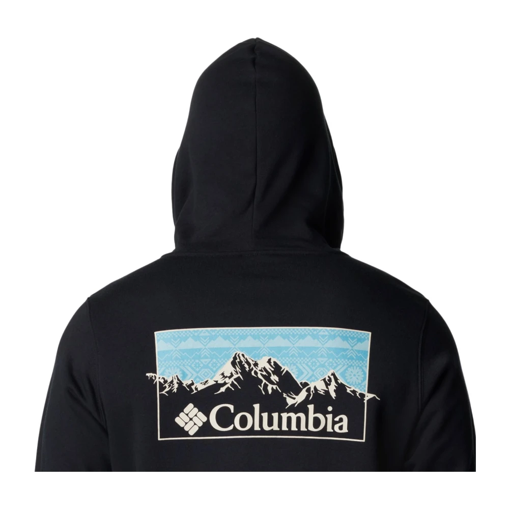 Columbia Grafische hoodie voor mannen Black Heren