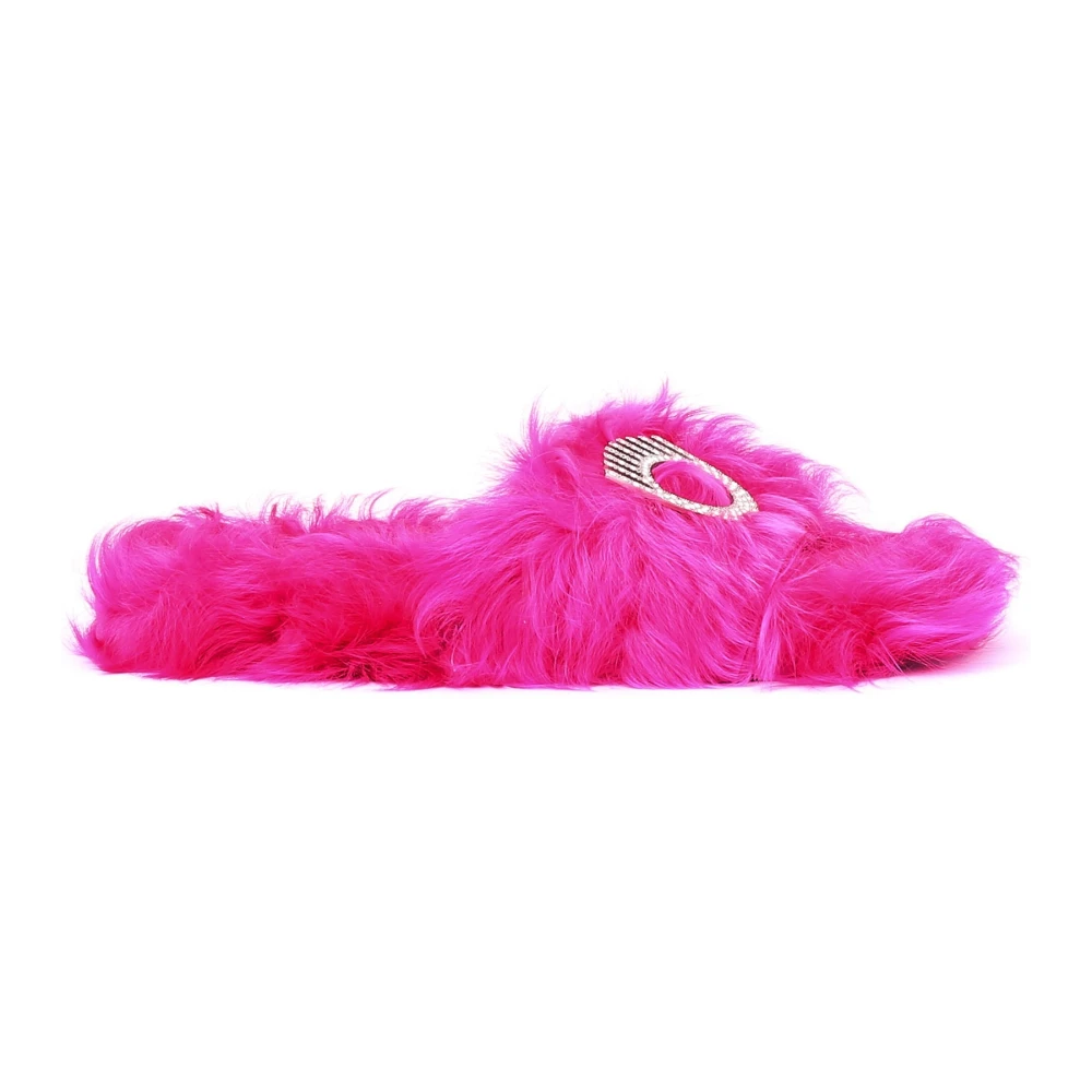 Chiara Ferragni Collection Women's Pink Casual Sliders - Sliders - 3 Uk - Shoes