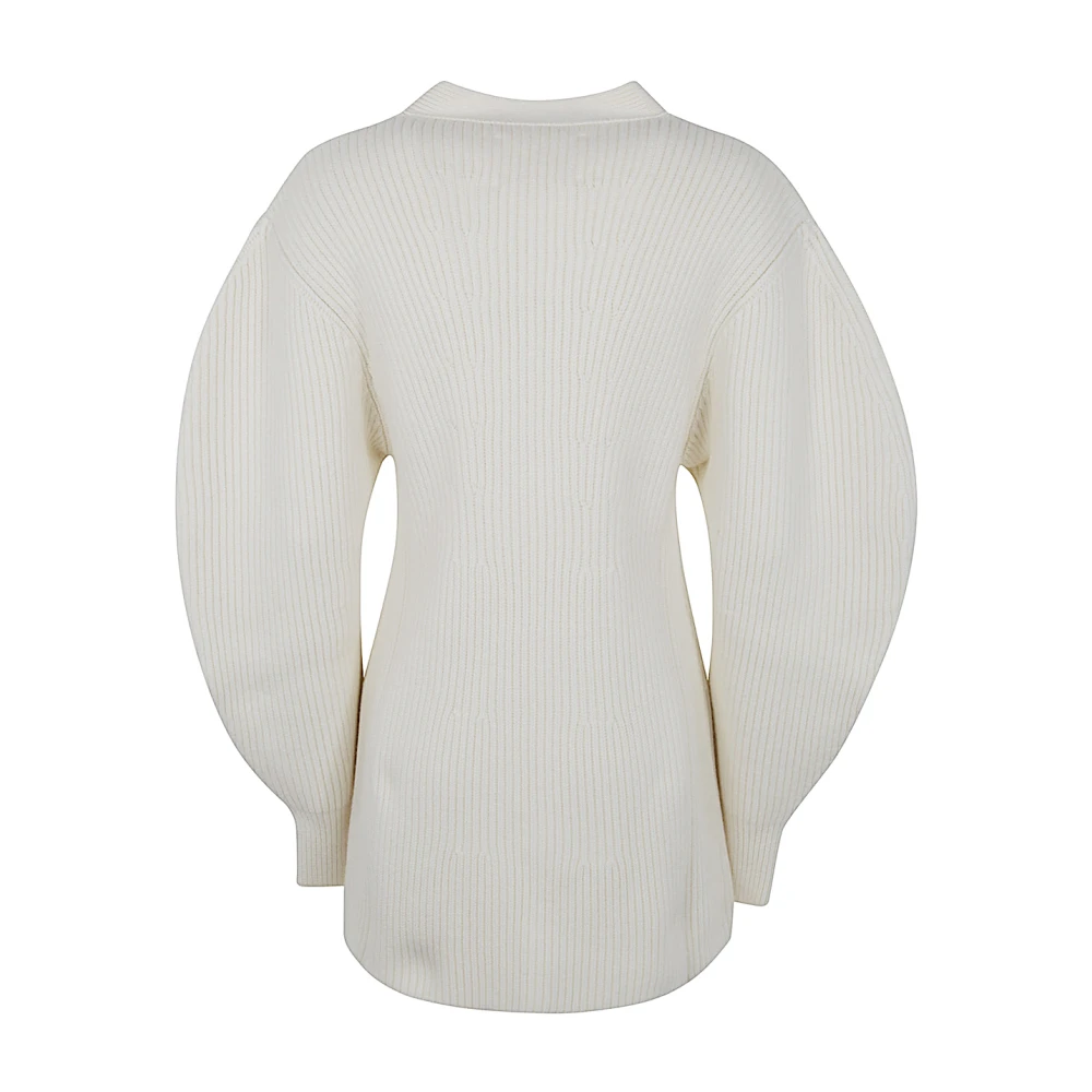 Jil Sander V-hals Lang Vest voor Vrouwen White Dames