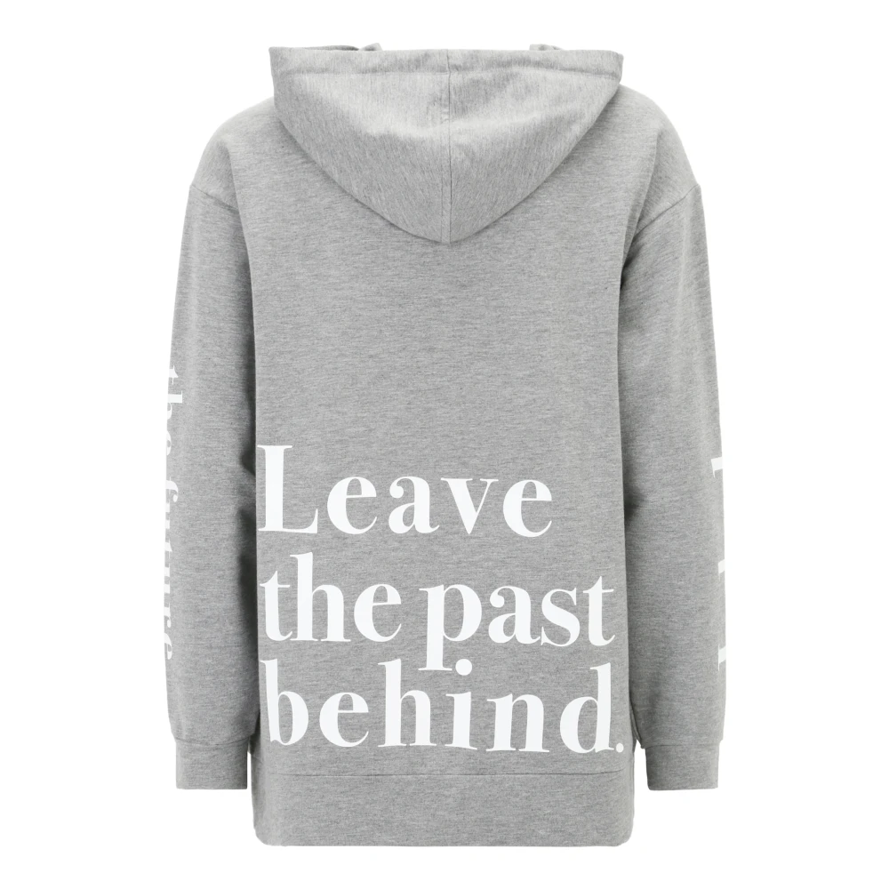Betty Barclay Hoodie met Statement Print Gray Dames