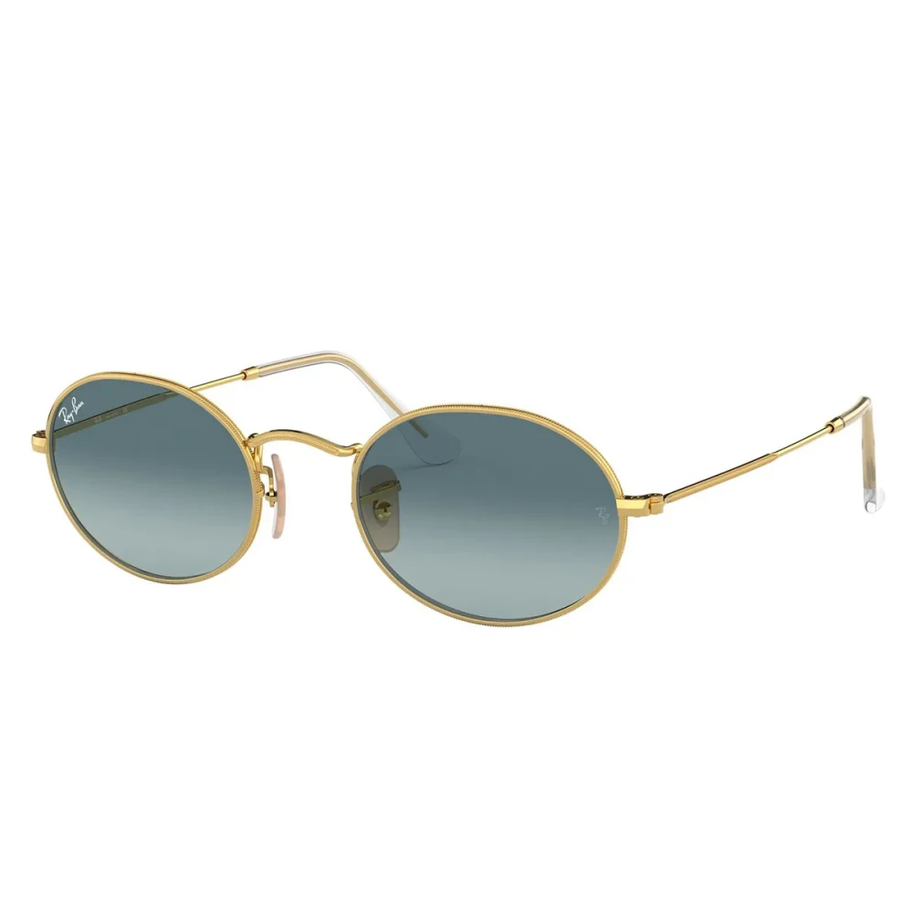 Ray - Ban Unisex Blue Ray - Ban Rb3547 Oval 001/3M Sunglasses Metal Gold Round Normal Shaded - Image 4