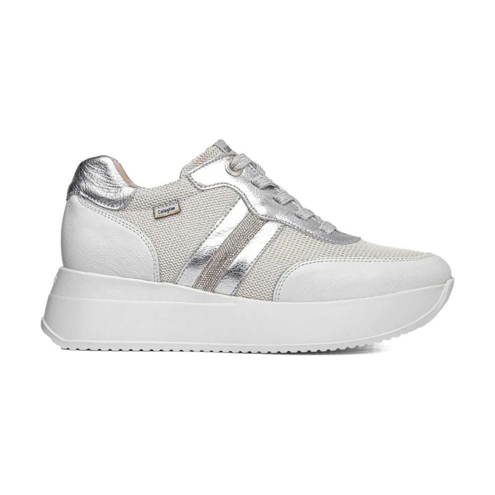 Callaghan Sneakers van hoogwaardig suède met waterdichte bescherming Dames Schoenen Wit
