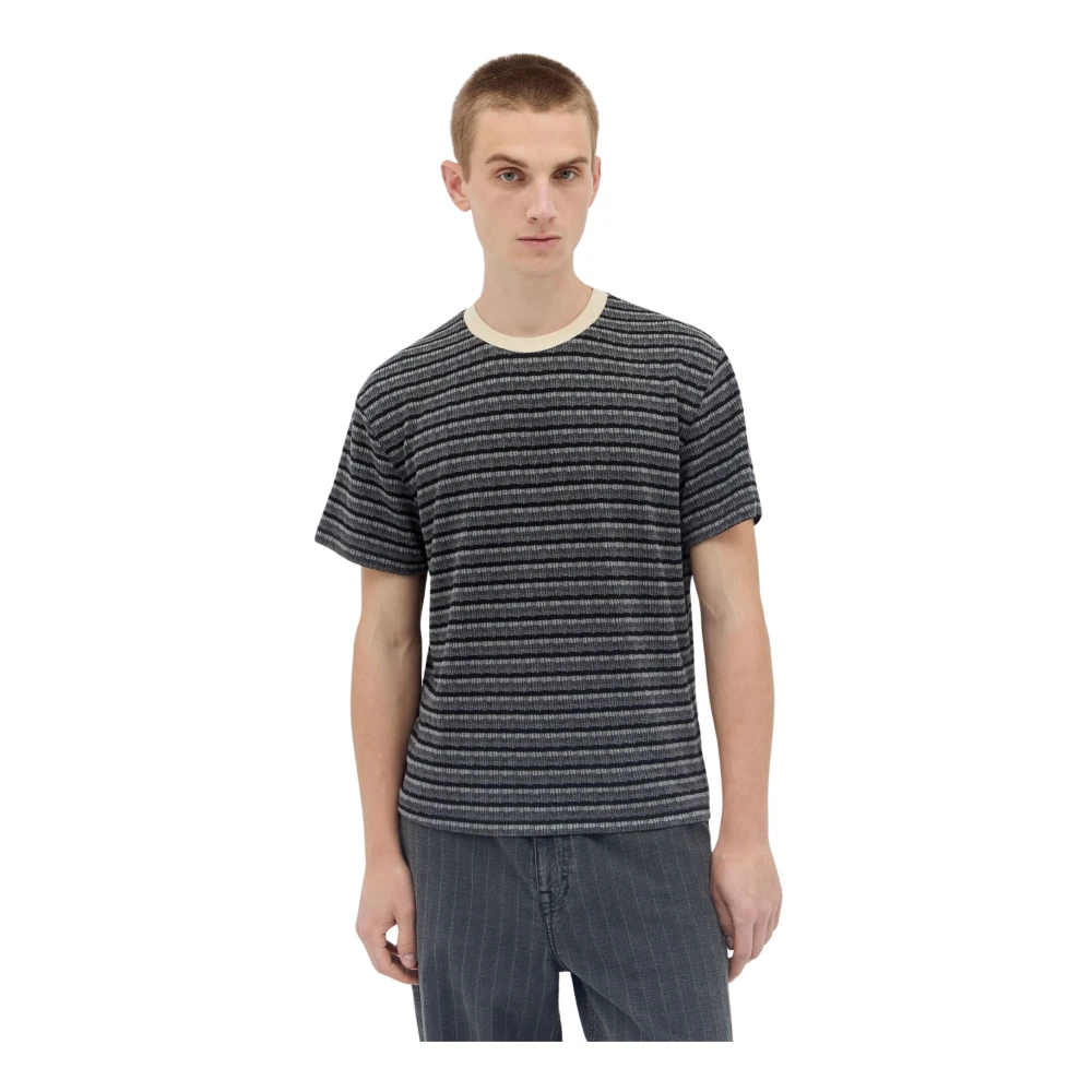 Brain Dead Multicolor T-Shirts, Male, S, Striped Knit T-Shirt