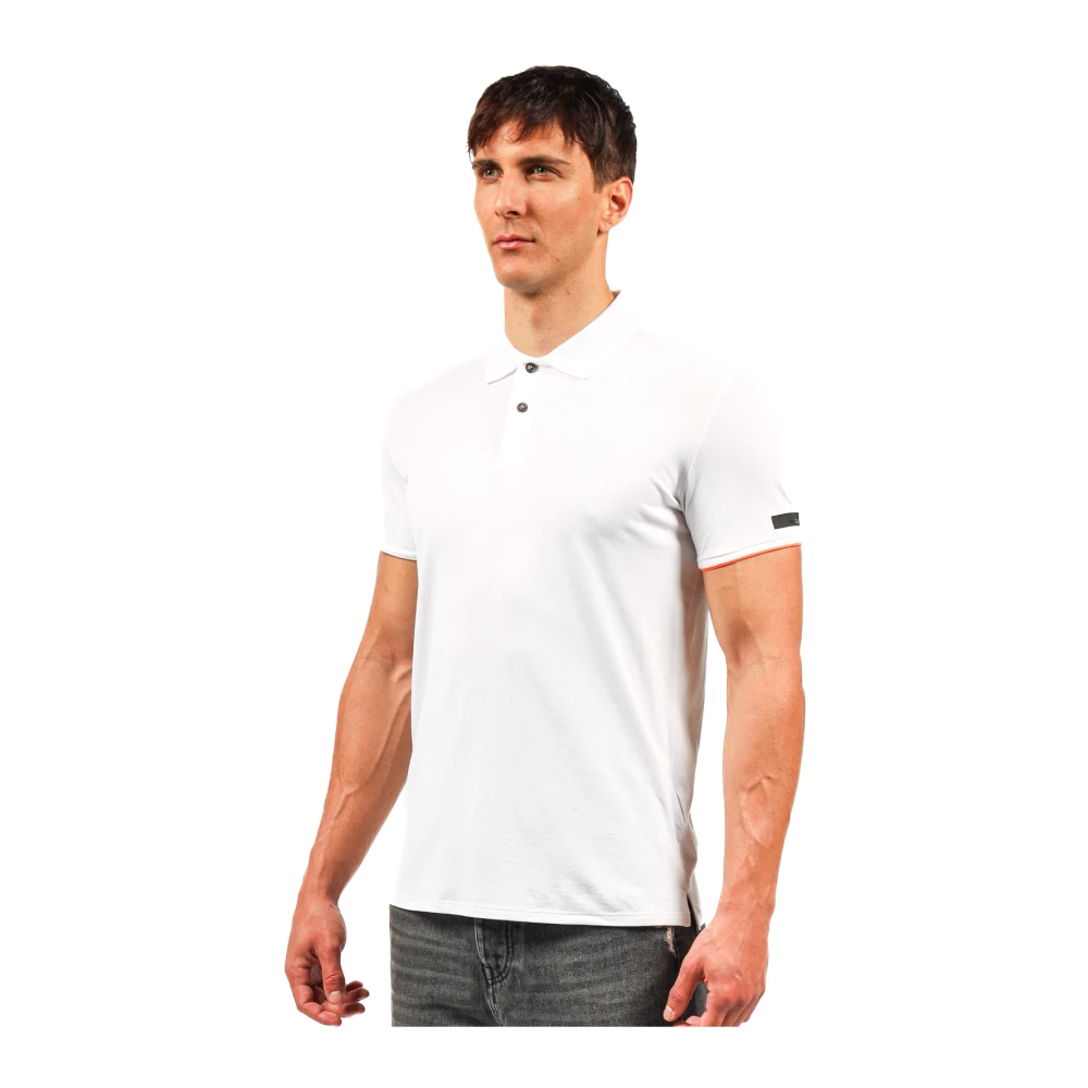RRD Witte piqué polo shirt met stretch White Heren