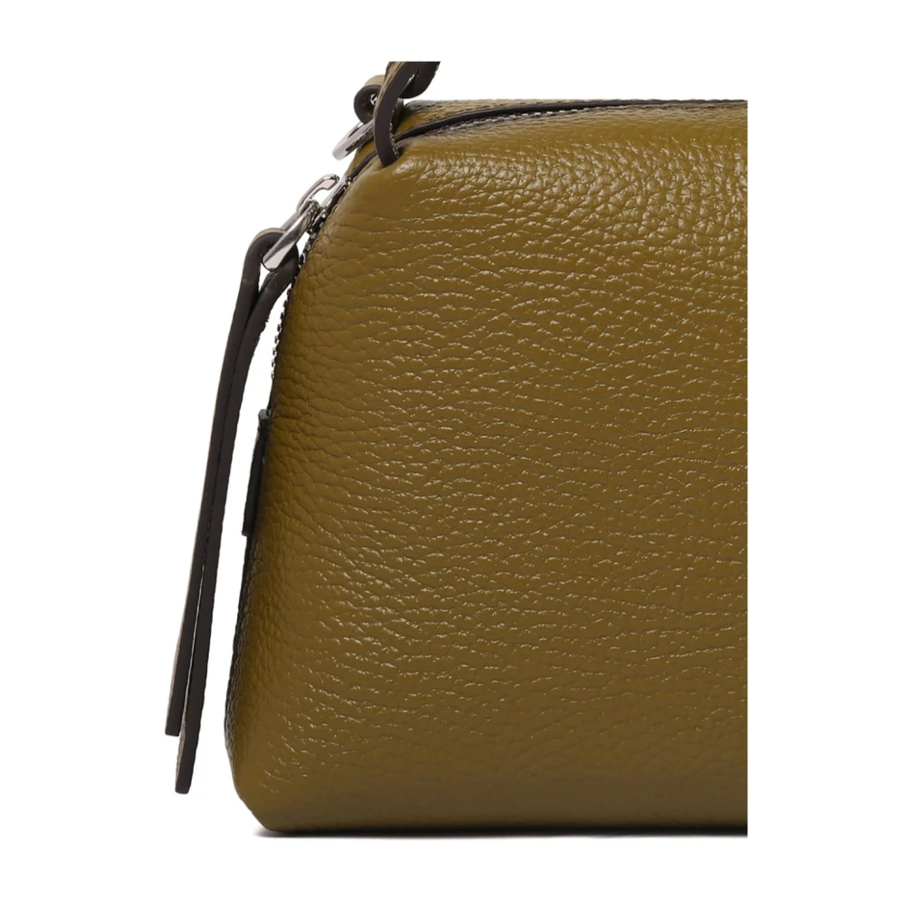 Gianni Chiarini Groene Leren Korrelige Textuur Tas Green Dames