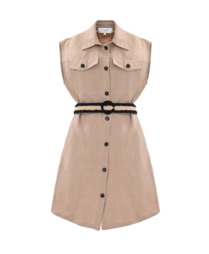 elegante-robe-sans-manches-en-lin