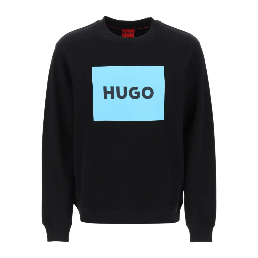 Hugo Boss Logo Box Crewneck Sweatshirt Black Heren