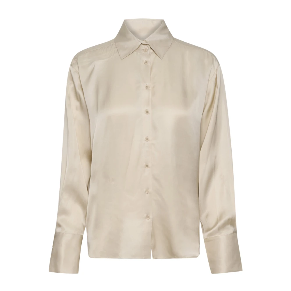 Inwear Beige Paulineiw Shirt - Female - Shirts - S - Blouses & Shirts