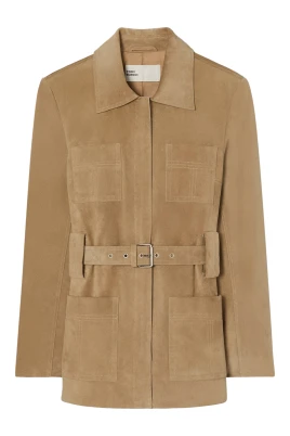 Belted Suede Jacket