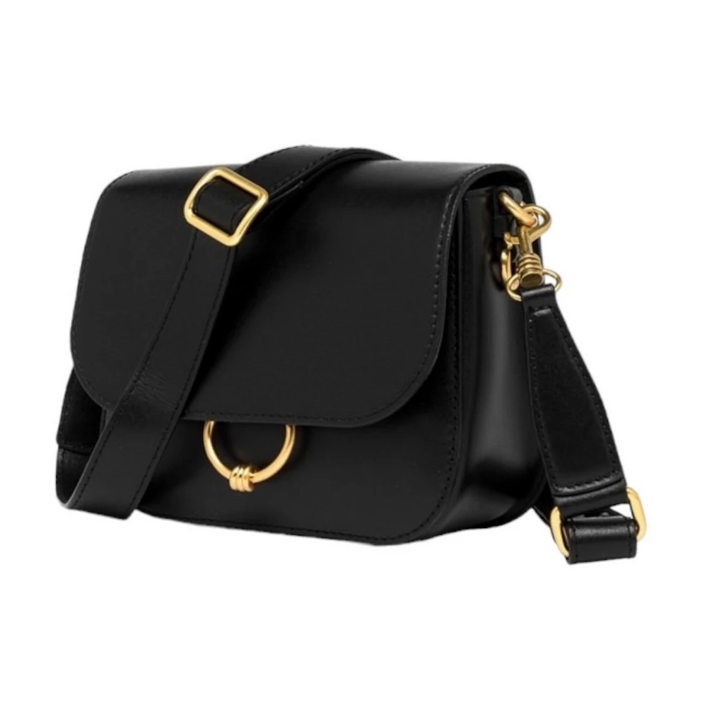 Gianni Chiarini Zwarte Leren Crossbody Tas Meg Black Dames