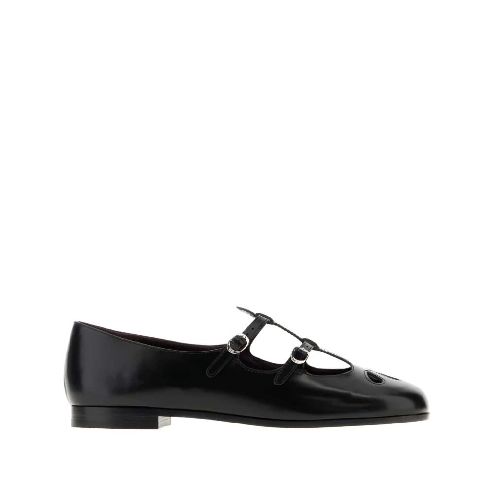 Tory Burch Black Silk & Nylon Flat Shoes - Female - Ballerina Shoes - 4 Uk - Shoes