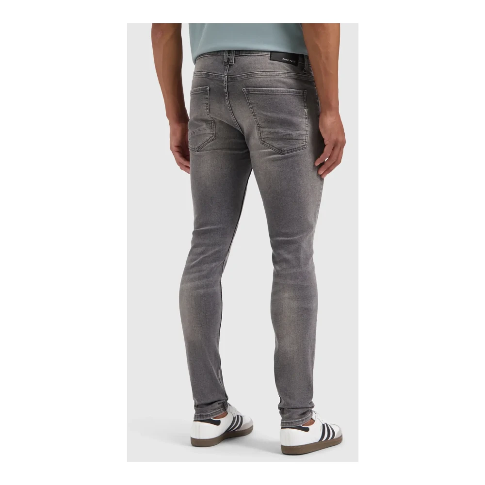 Pure Path Denim Mid Grey Jeans Gray Heren