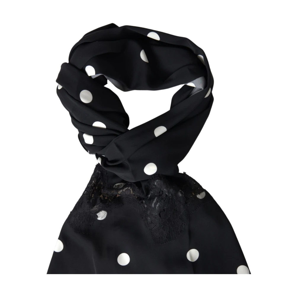 Dolce & Gabbana Silky Scarves Black Dames
