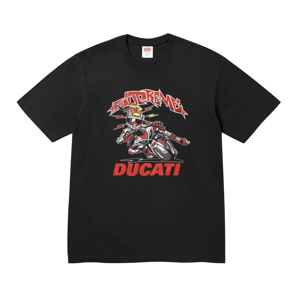 Supreme Beperkte oplage Ducati Bike Tee Zwart Black Heren
