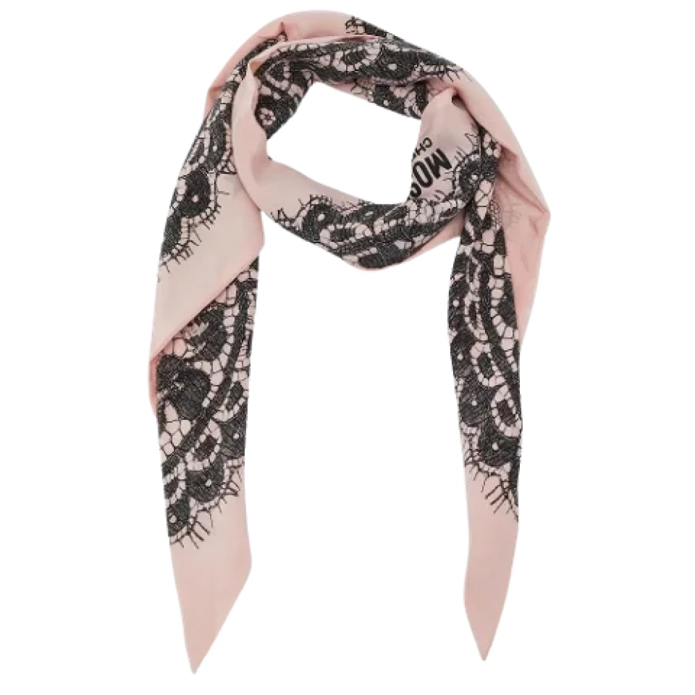 Moschino Pre-Owned Pre-owned Silk scarves Pink Dames