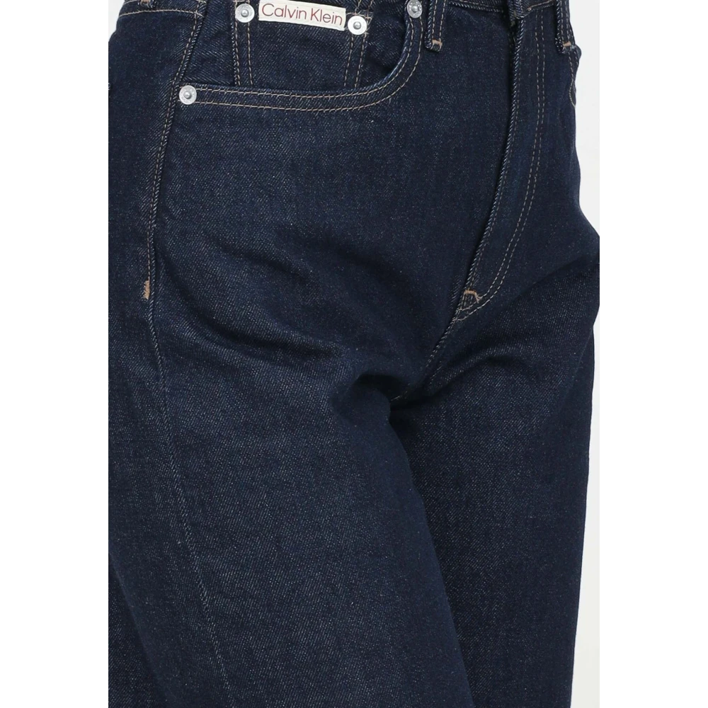 Calvin Klein Jeans Donkere Denim Regular Fit Jeans Blue Dames