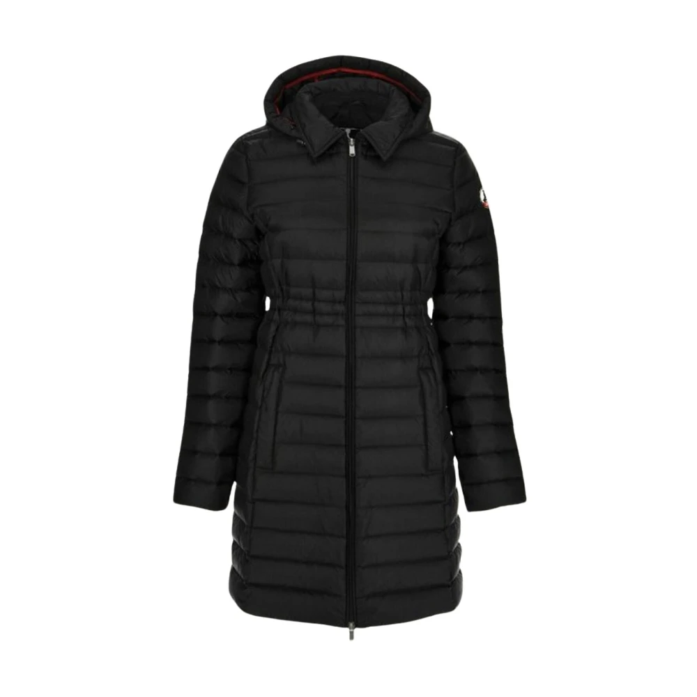 Jott Lange Capuchon Pufferjas Black Dames