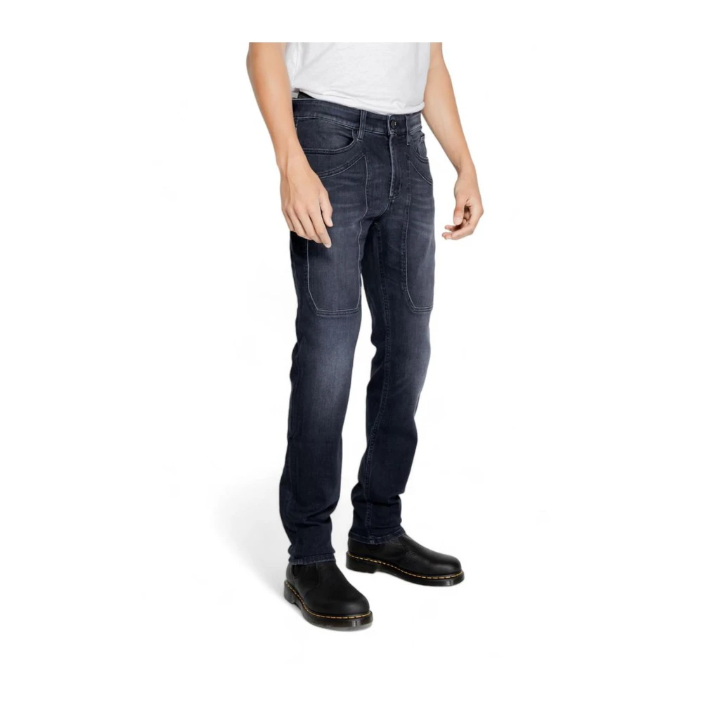 Jeckerson Blauwe Stretch Katoenmix Jeans Blue Heren
